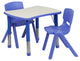 Roseto FFIF49085 Three Piece Plastic Framed Classroom Set - Blue