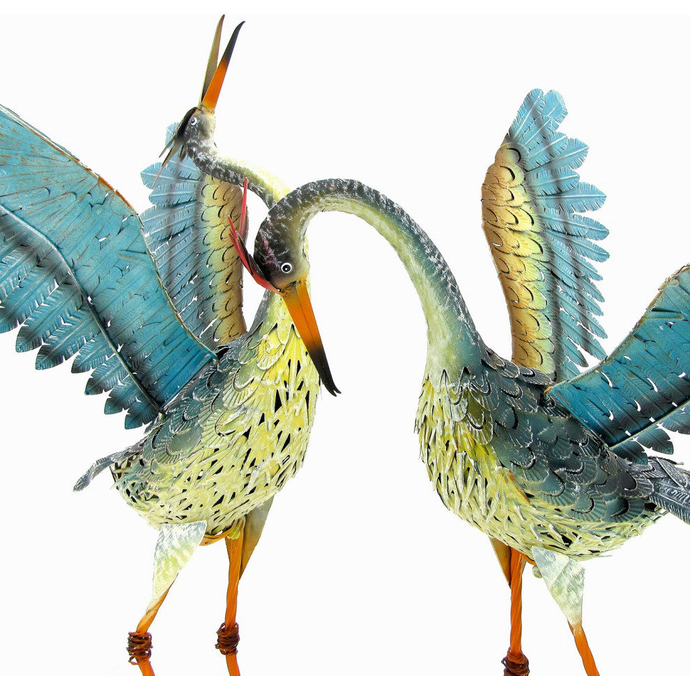 2-Piece Small Iron Dancing Crane Set