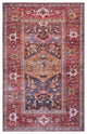 Safavieh Tucson TSN127 Rug Machine-Washable, Navy/Rust, 4'x6'