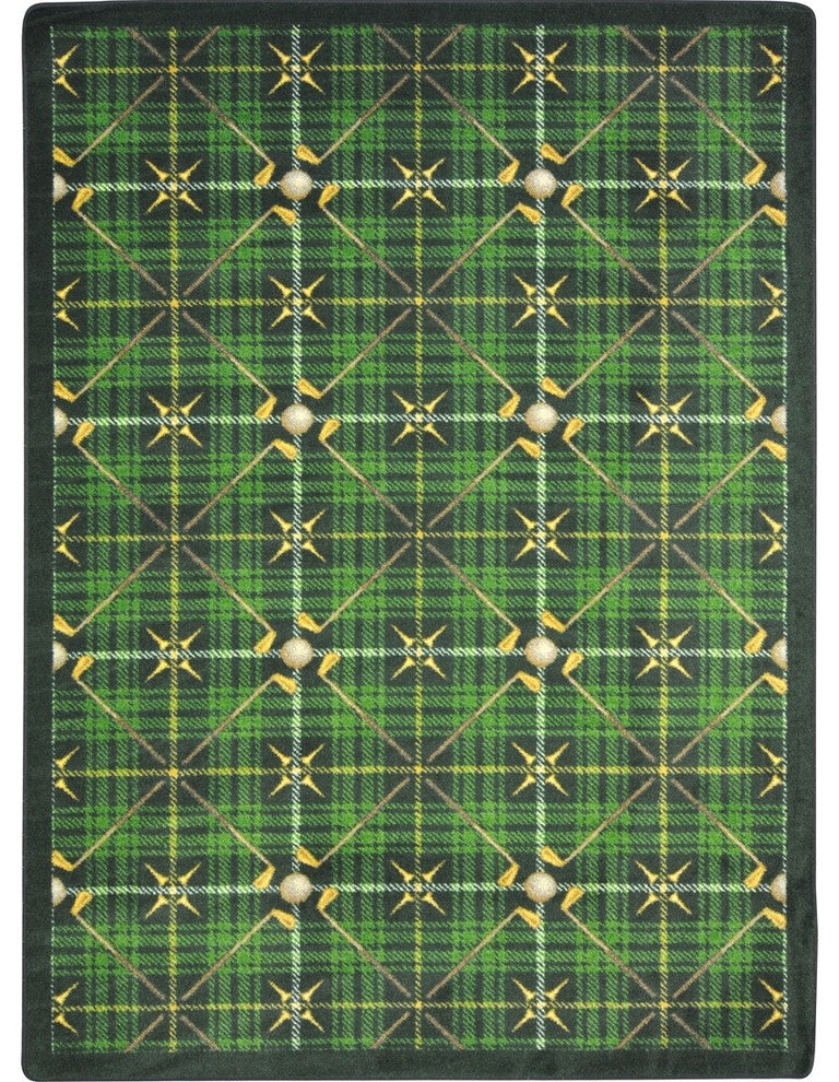 Games People Play Rug, Saint Andrews, 7'8"x10'9", Pine