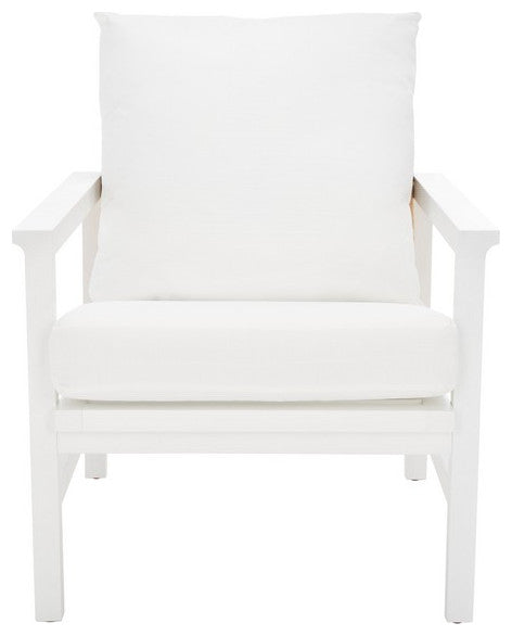 Safavieh Couture Emmalee Cord Back Accent Chair White / Natural
