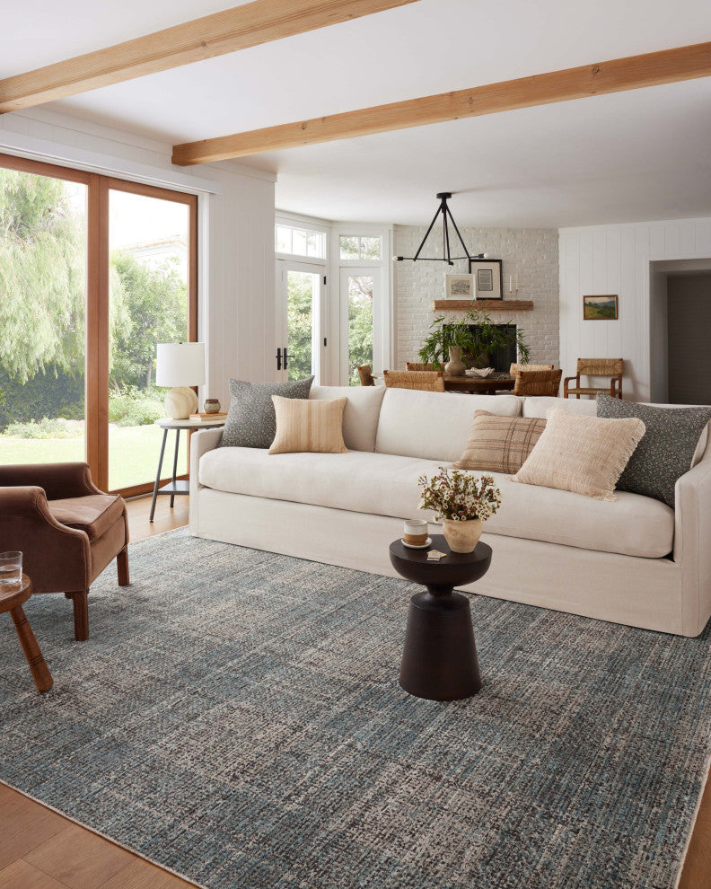 Angela Rose x Loloi Ember Denim / Charcoal 5'-3" x 7'-6" Area Rug