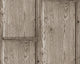 Loft Textured Wallpaper Featuring Rustic Wood, Brown Gray, One Roll
