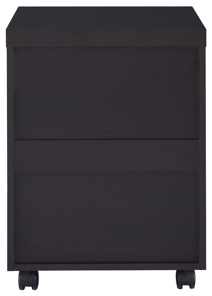 3 Drawers Mobile File Cabinet, Cappuccino