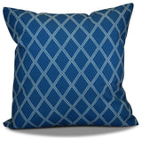 Decorative Holiday Pillow Geometric Print, Teal, 20"x20"