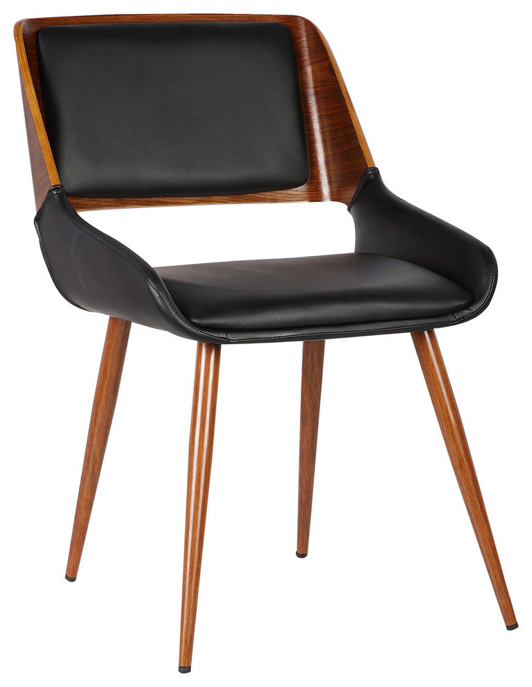 Carmela Dining Chair Walnut Finish and Gray Fabric