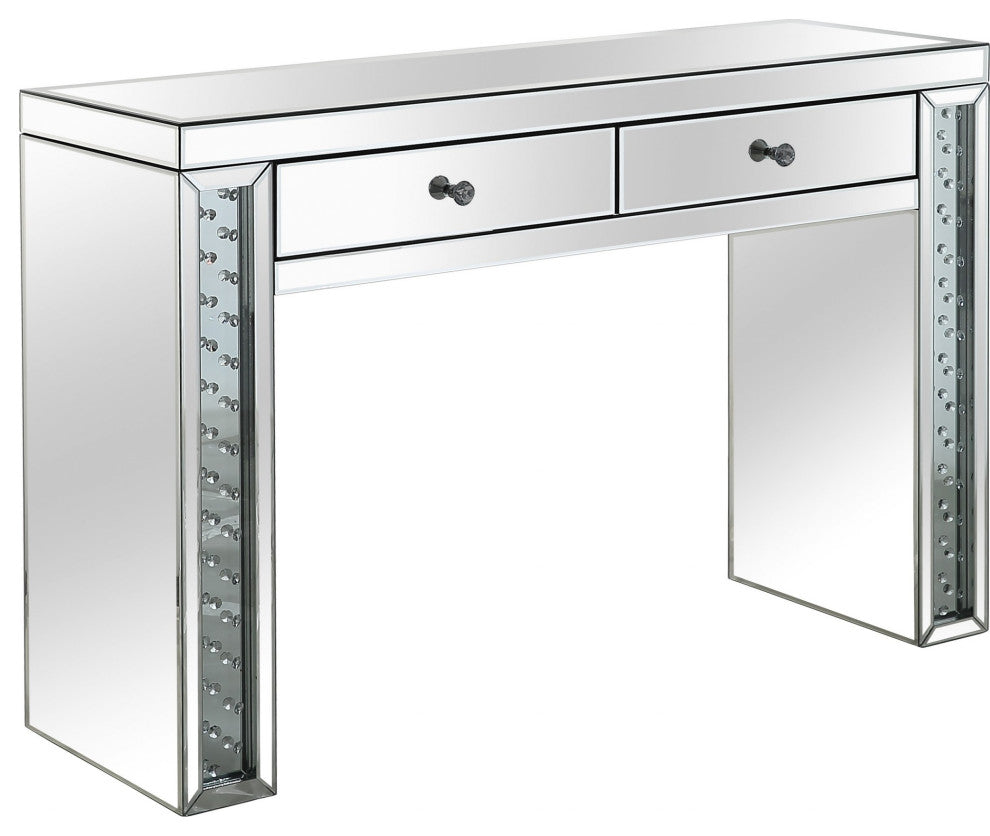 Encrusted Crystal Console Table