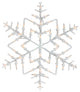 15" Lighted Snowflake Christmas Window Silhouette Decoration