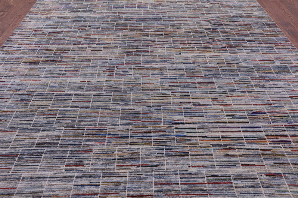 9' 11" X 14' 3" Moroccan Handmade Wool Rug Q8592