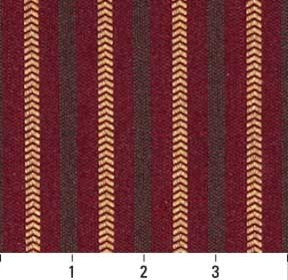Dark Red And Gold Striped Heavy Duty Crypton Fabric By The Yard