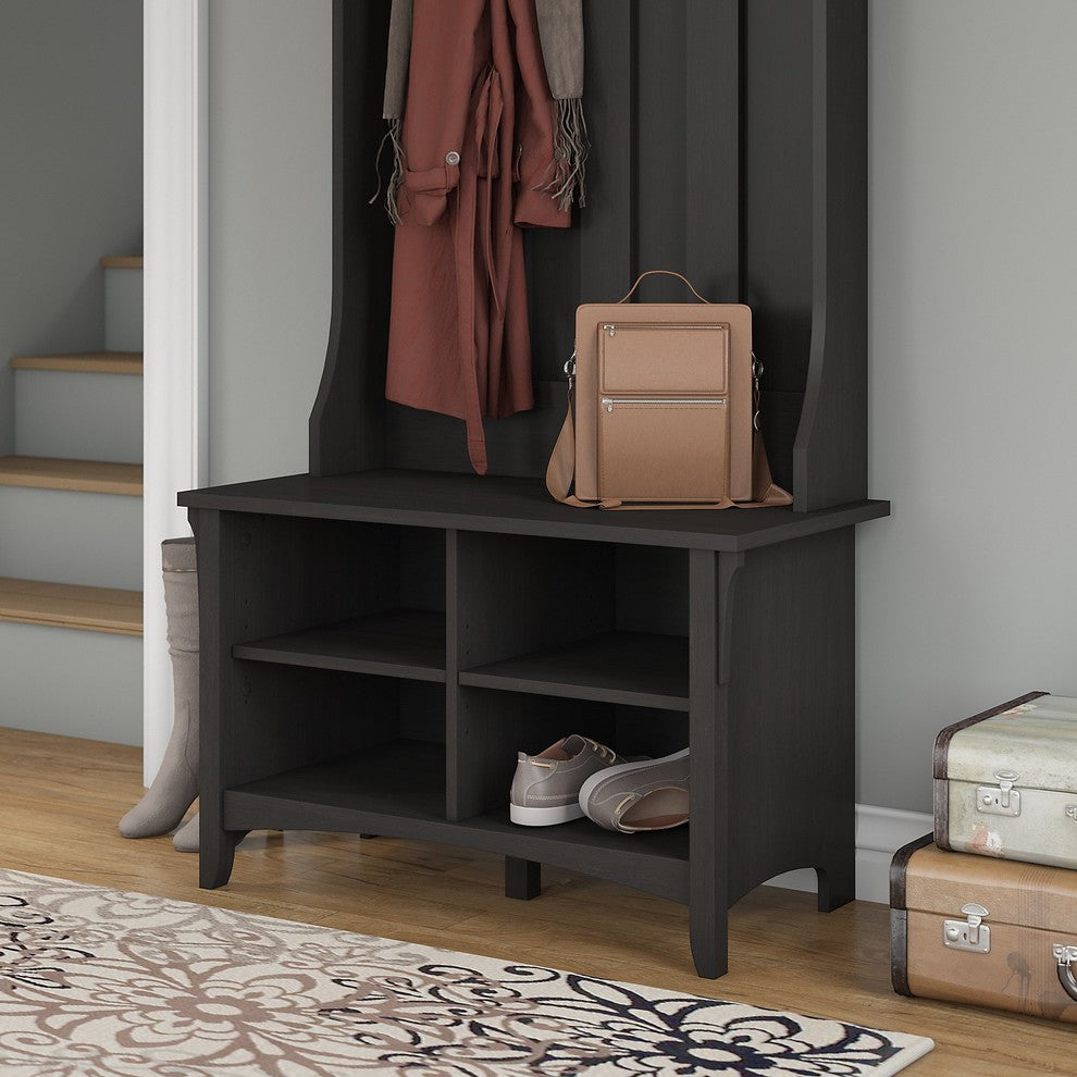 Salinas Shoe Storage Bench, Vintage Black