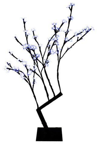 30" Blue Cherry Tree With 96 LEDs