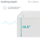 Avancer 60"x36" Alcove Whirlpool Bathtub With Apron, Left Hand Drain
