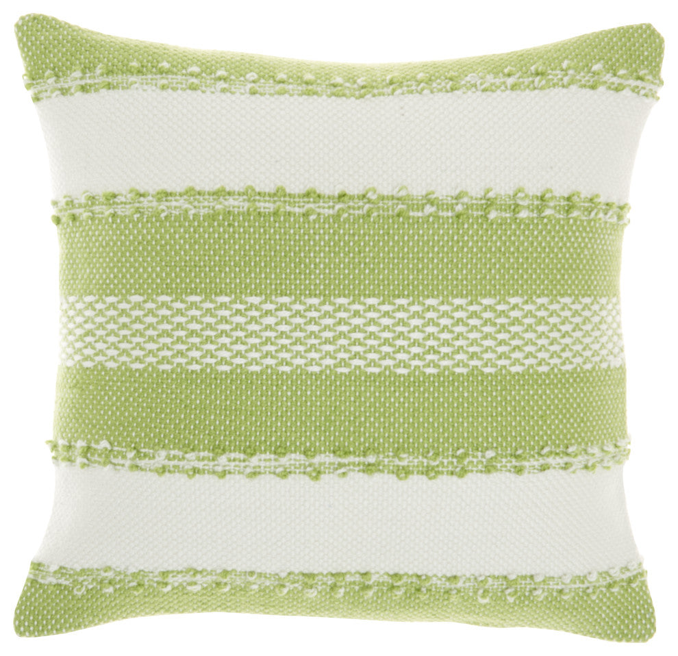 Mina Victory VJ088 Throw Pillow, Green, 18" x 18"