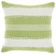 Mina Victory VJ088 Throw Pillow, Green, 18" x 18"