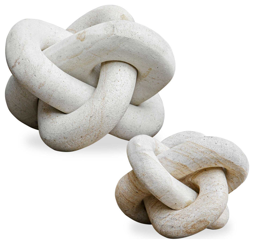 Uttermost Limestone Link Sculptures Set of 2