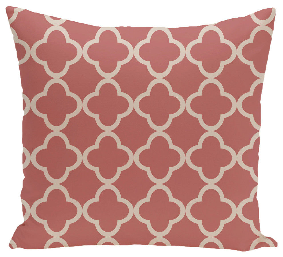 Marrakech Express Geometric Print Outdoor Pillow, Seed, 20"x20"