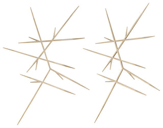 Uttermost - 04371 - Wall Decor, S/2 - Fireworks - Clean Silver Leaf