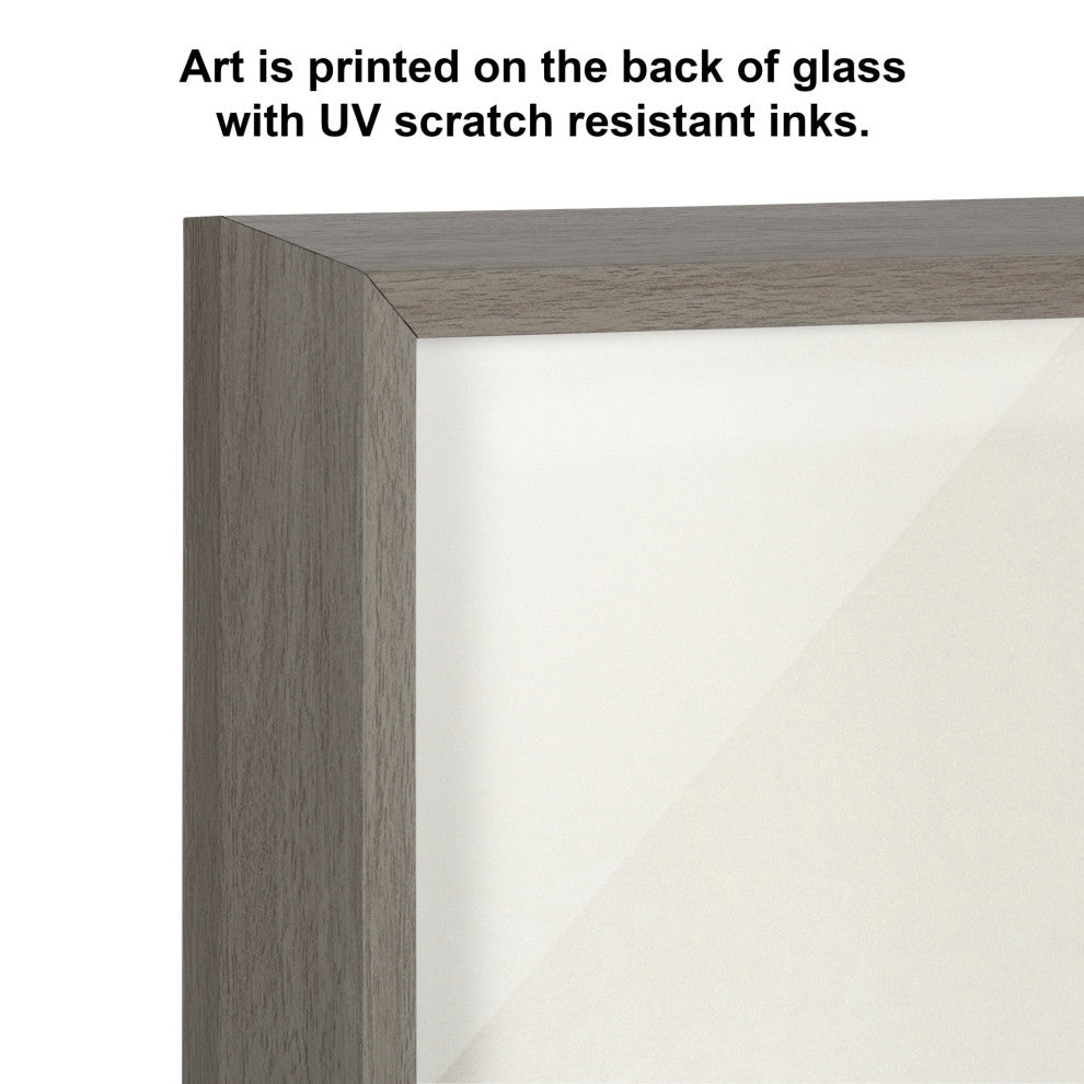 Blake Elephant Bath Printed Glass by Amy Peterson Art Studio, Gray 18x24