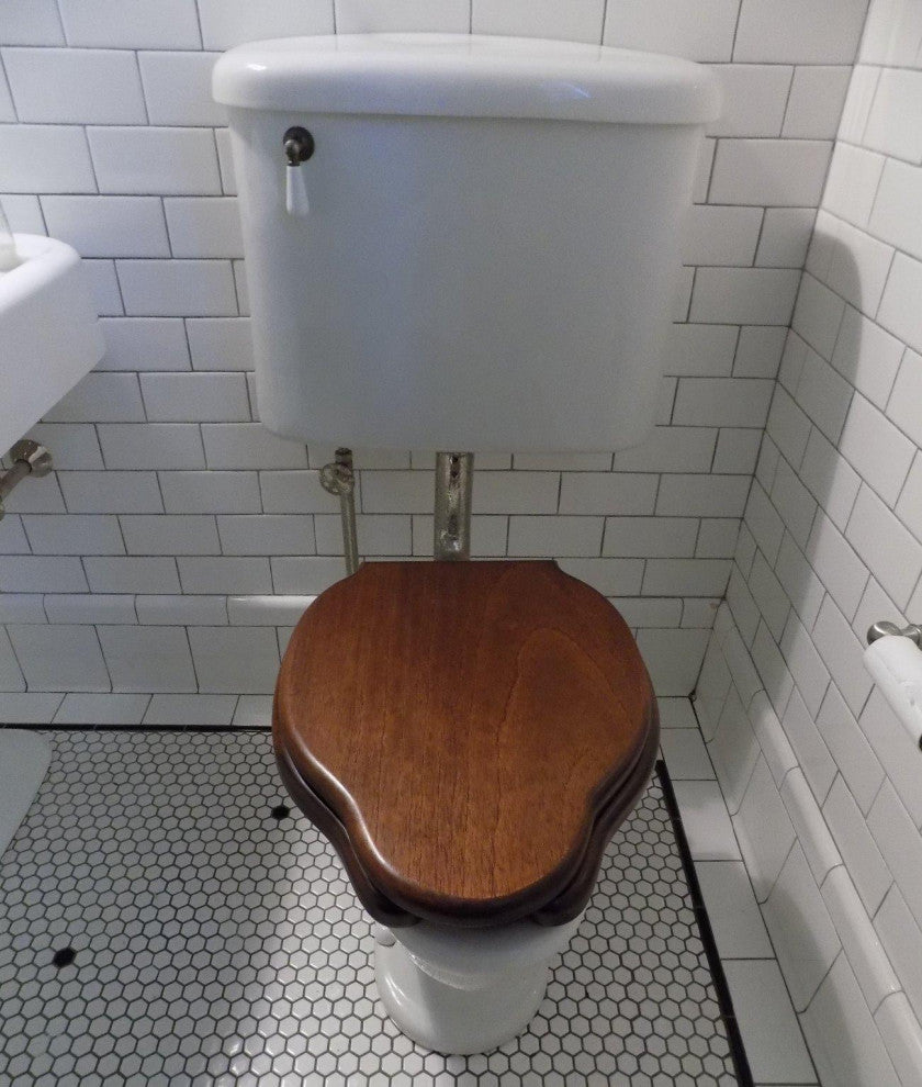 Toilet Seat Bumpers Brown Silicone Pack of 7 (5 Oblong 2 Round) with Screws