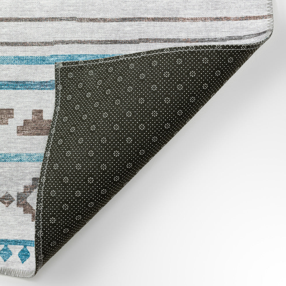 Indoor/Outdoor Sedona SN10 Tin Machine Washable 6' x 6' Round Rug
