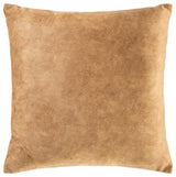 Surya Collins Medium Brown Pillow Shell With Down Insert 20"H X 20"W