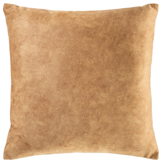 Surya Collins Medium Brown Pillow Shell With Down Insert 20"H X 20"W