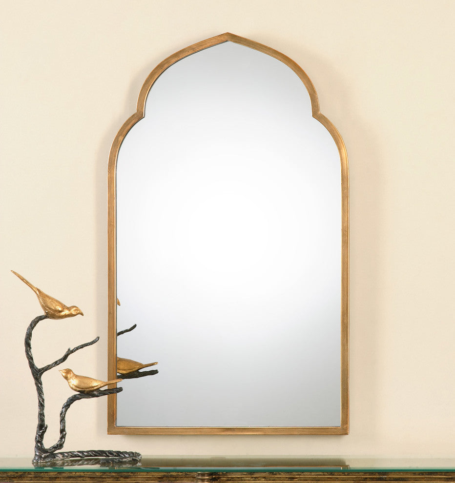 Kenitra Gold Arch Mirror By Designer Grace Feyock