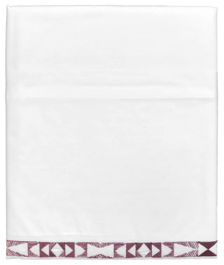 Native Flat Sheet, Queen, Pomegranate