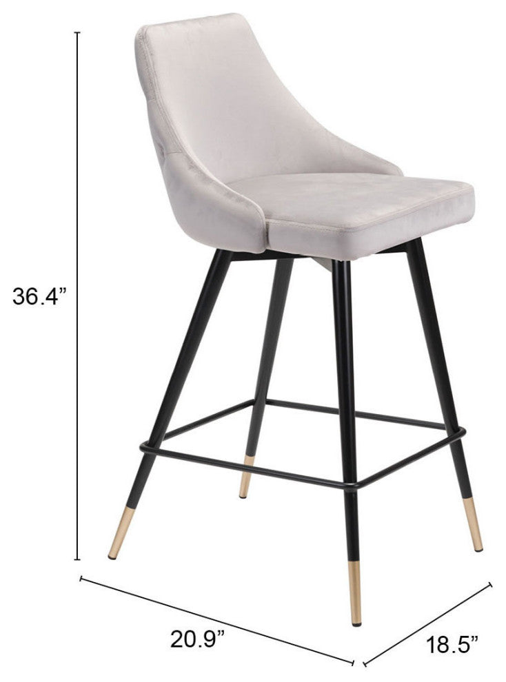 Piccolo Counter Chair Gray
