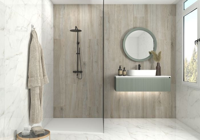 Kaya Calacatta Lucca 24X24 Polished Porcelain Tile, (4x4 or 6x6) Sample