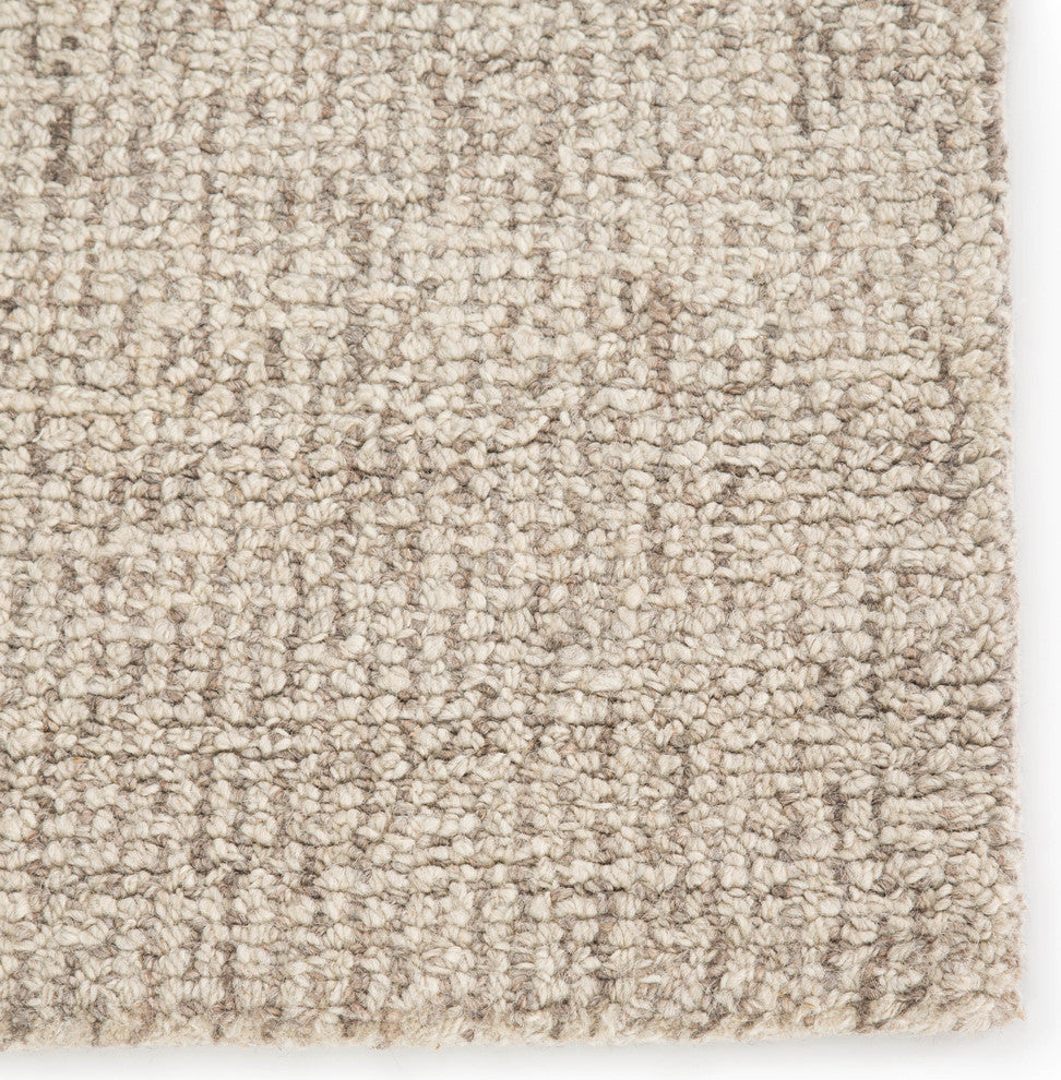 Jaipur Living Oland Handmade Solid White/Brown Area Rug, 9'x12'