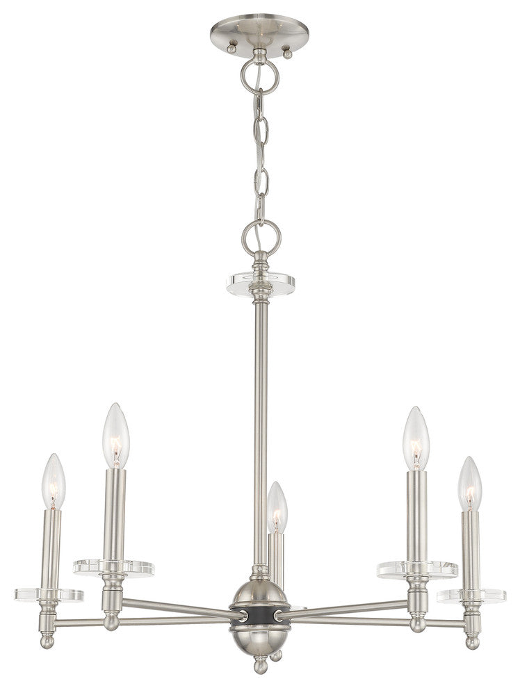 Livex Lighting Brushed Nickel 5-Light Chandelier
