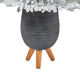 45" Flocked Fraser Fir Faux Xmas Tree W/200 Lights & 481 Bendable Branches