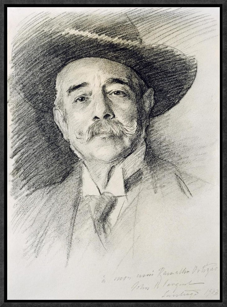 "Portrait of Ramacho Ortigao"  by John Singer Sargent, 12x17"