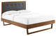 Willow King Wood Platform Bed With Angular Frame