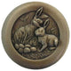 Rabbits Knob Antique Brass, Antique Brass