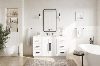 Home Living 54" Single Bathroom Vanity, White