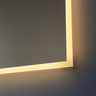 Rectangle Illuminated Bathroom/Vanity Wall Mirror, 24 Inch