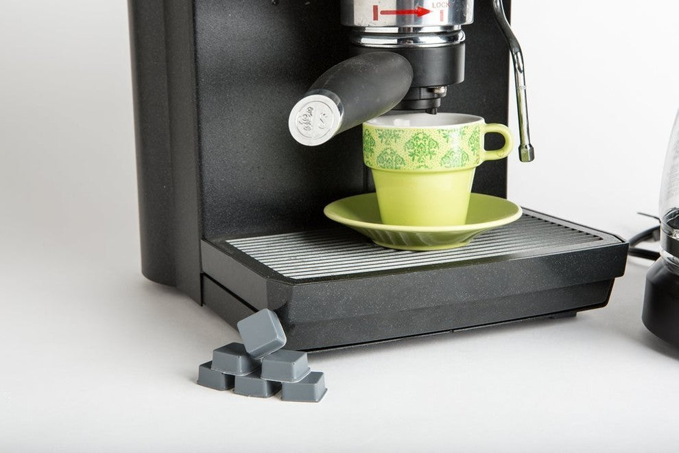 Square Adhesive Cabinet & Furniture Rubber Pads-BS04 .780"x.380"-25pcs, Black