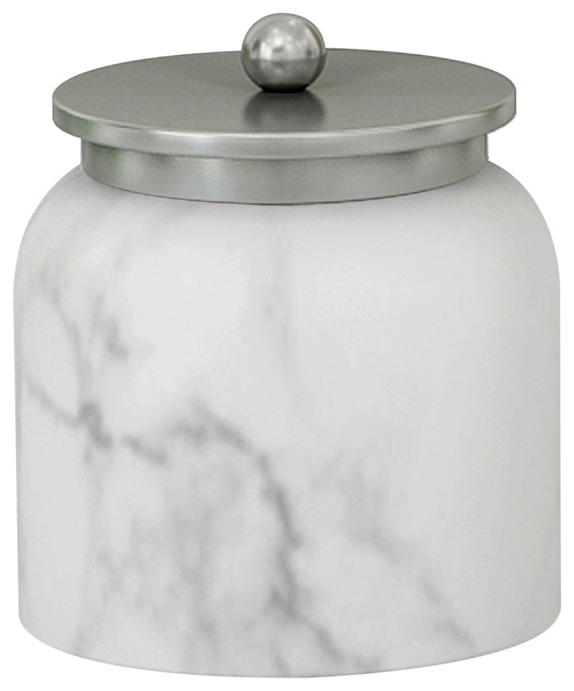 nu steel Misty Silver Collection Cotton Container