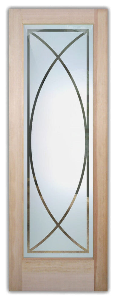 Interior Prehung Door or Interior Slab Door - Arcs - Primed - 24" x 80" -...