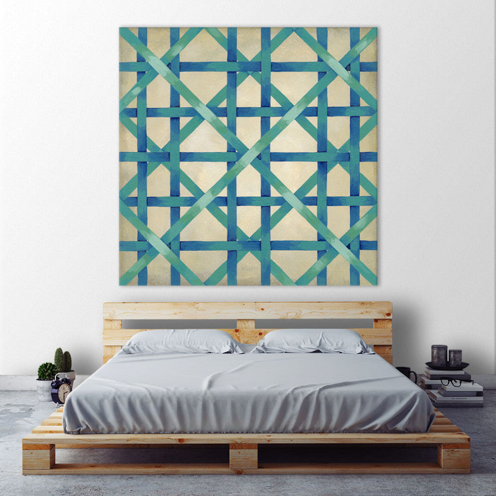 "Woven Symmetry I" Fine Art Giant Canvas Print, 72"x72"