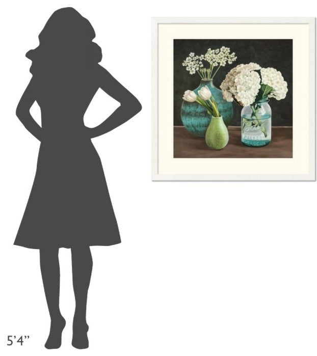 "Petit Fleuriste I" Framed Digital Print by Pierre Benson, 33x33"