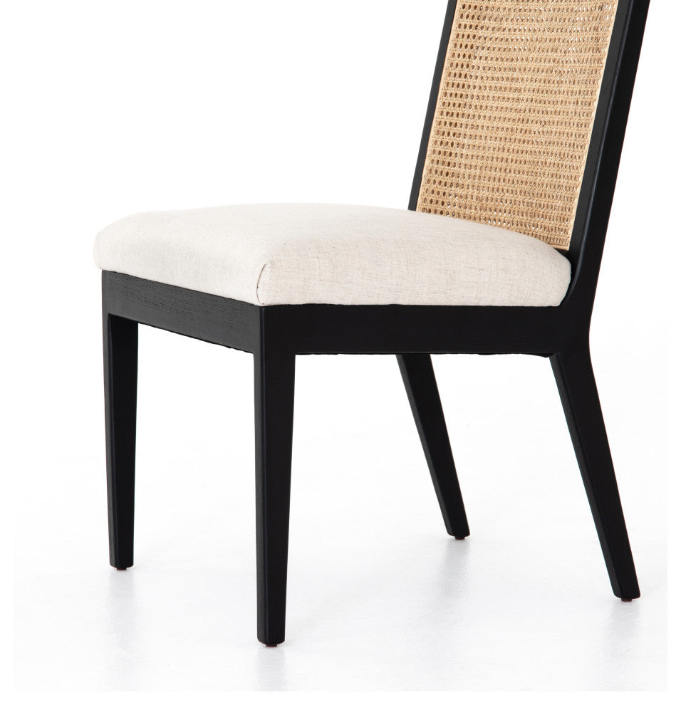 Antonia Armless Dining Chair-Savile Flax