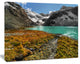 Crystal Clear Lake among Mountains, Landscape Canvas Art Print, 60"x28"