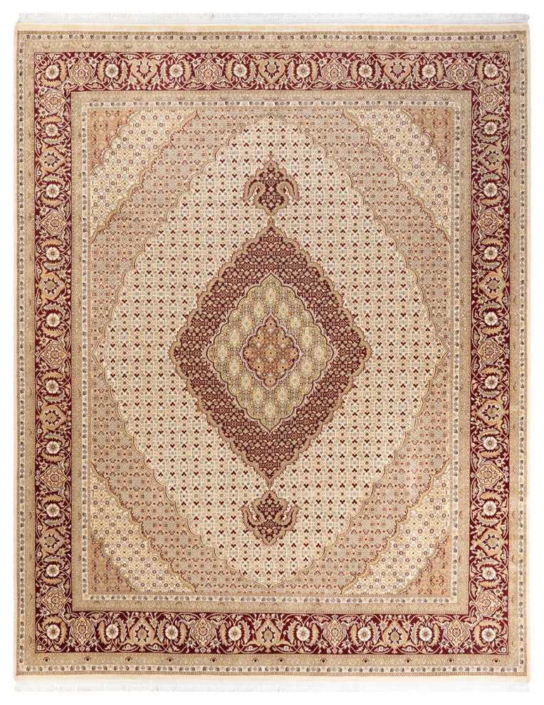 Mogul, One-of-a-Kind Hand-Knotted Area Rug Ivory, 8' 1" x 10' 2"