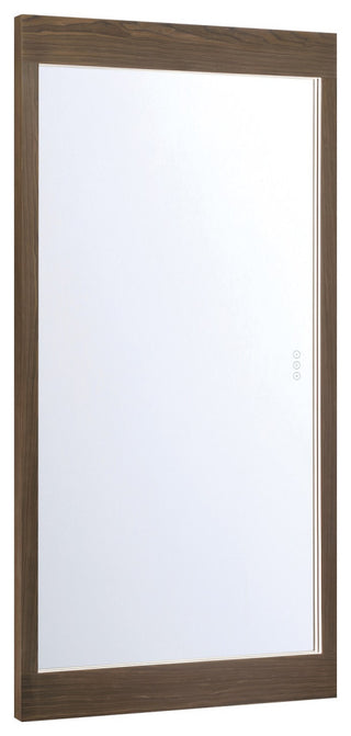 Mogano, Mirror, 30"x60", Dark Walnut