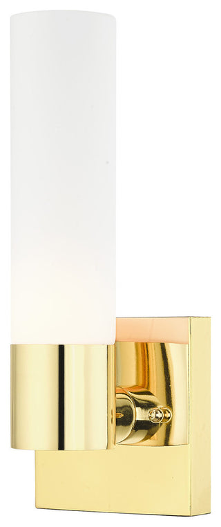 Livex Lighting 1-Light ADA Wall Sconce, Polished Brass
