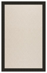 Zoe-White Wicker Machine Tufted Rectangle Rug, Ebony, 5'x8'